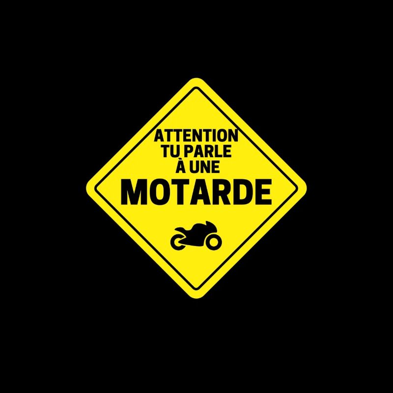 Biker caution road sign