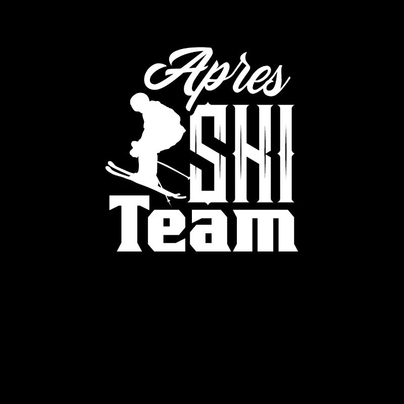 Ski en équipe après ski, ski, ski