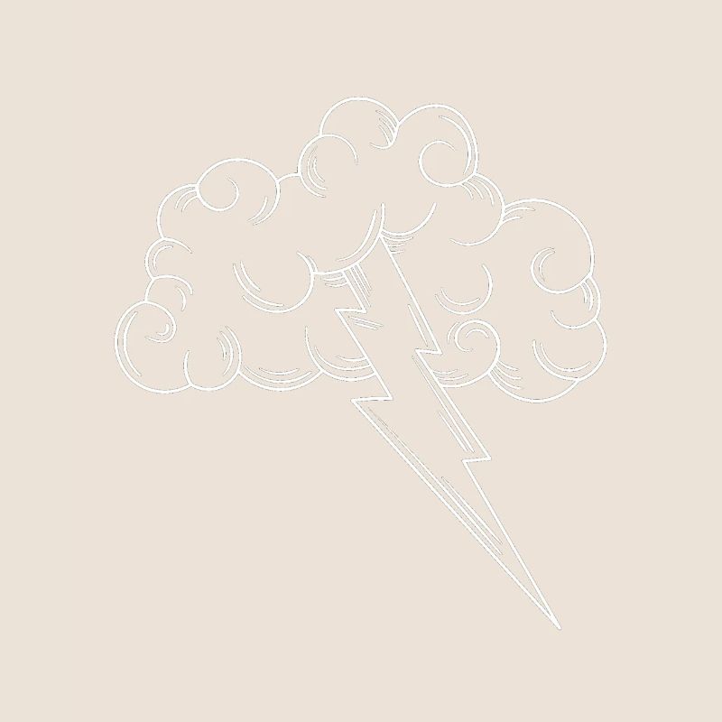 Lightning thunder thunderstorm electricity energy gift idea