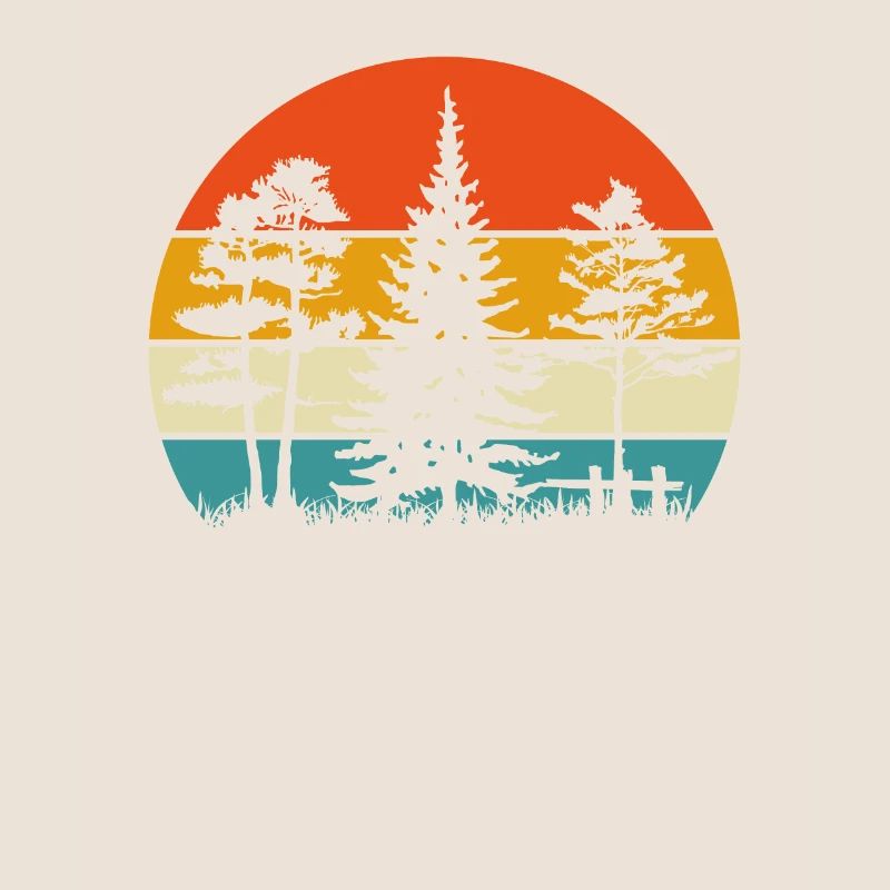 Retro Distressed Pine Tree/ Pine Tree Lovers