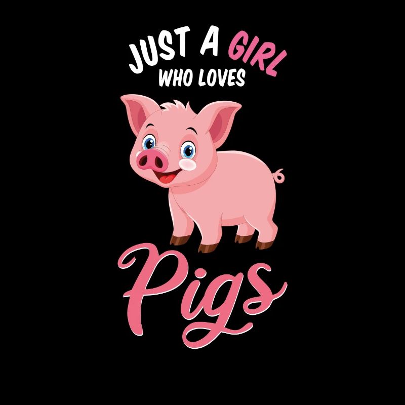 Schwein Mädchen Pink Süß Liebe Geschenkidee