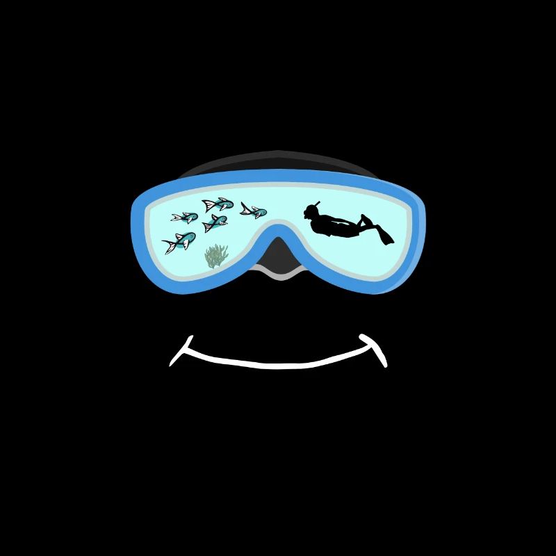 Masque de plongée avec plongée aux algues de poisson