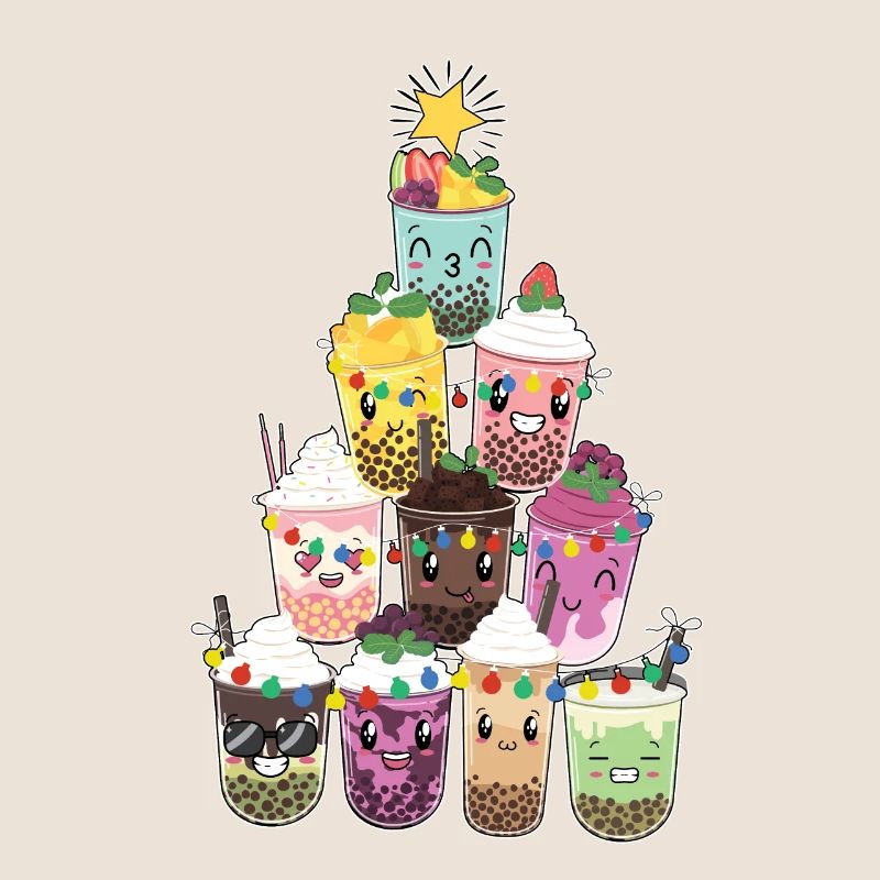 Bubble Tea Weihnachtsbaum