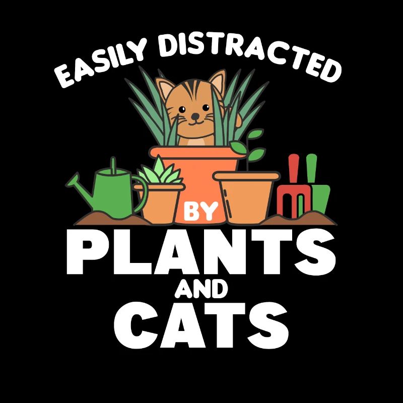 Easily distracted by plants and cats sweet