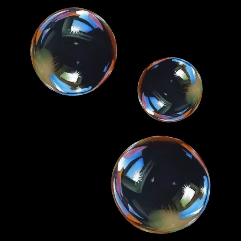 3 soap bubbles