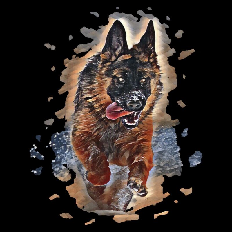 Deutscher Schäferhund Kunst