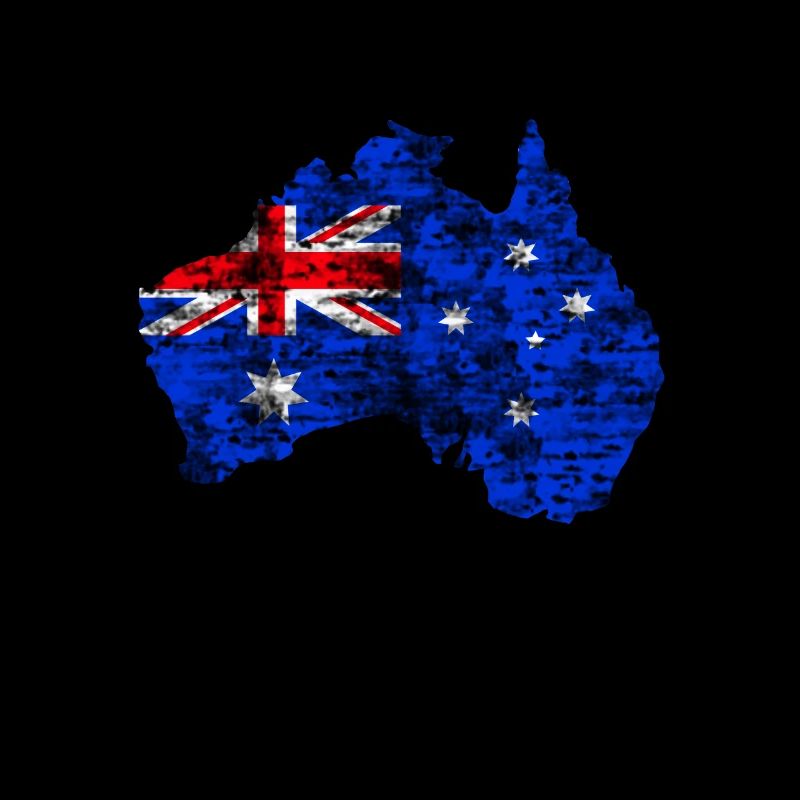 Australia Map Vintage