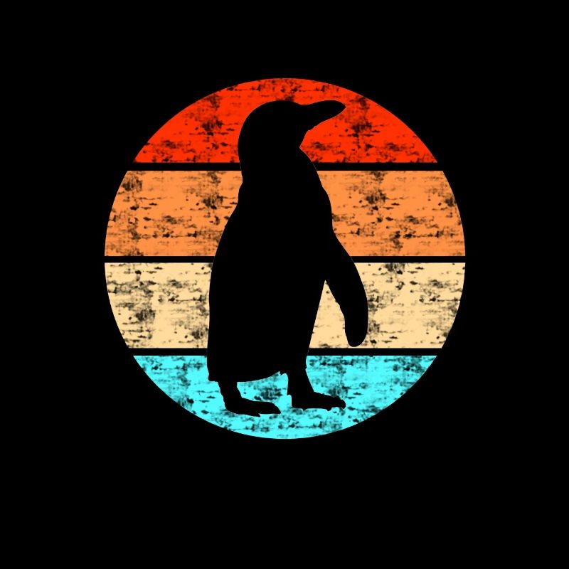Rétro vintage pingouin
