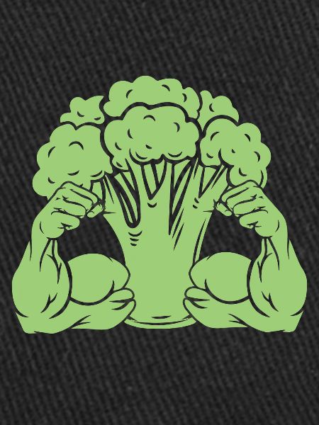 Broccoli with muscles