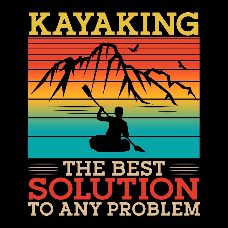 Kayaking The Best Solution Retro