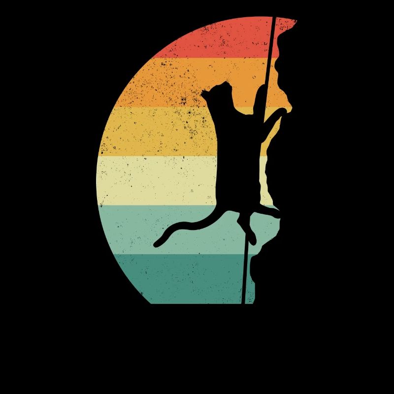 Rock Climbing Climber Retro
