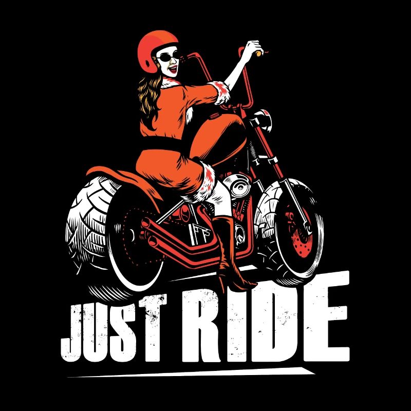 Motorrad Frau