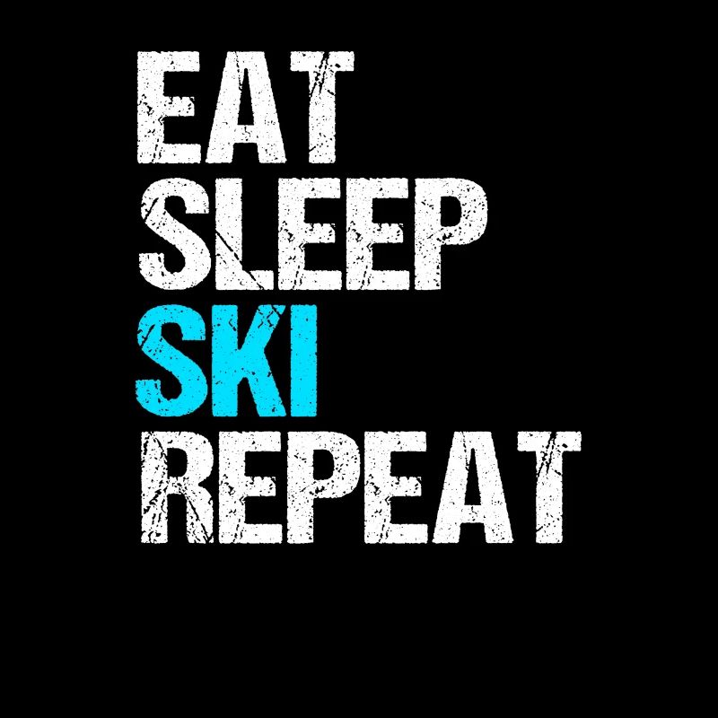 manger dormir ski répéter