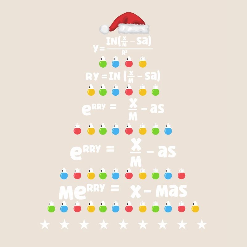 Math Arbre de Noël Math Formule Math Noël