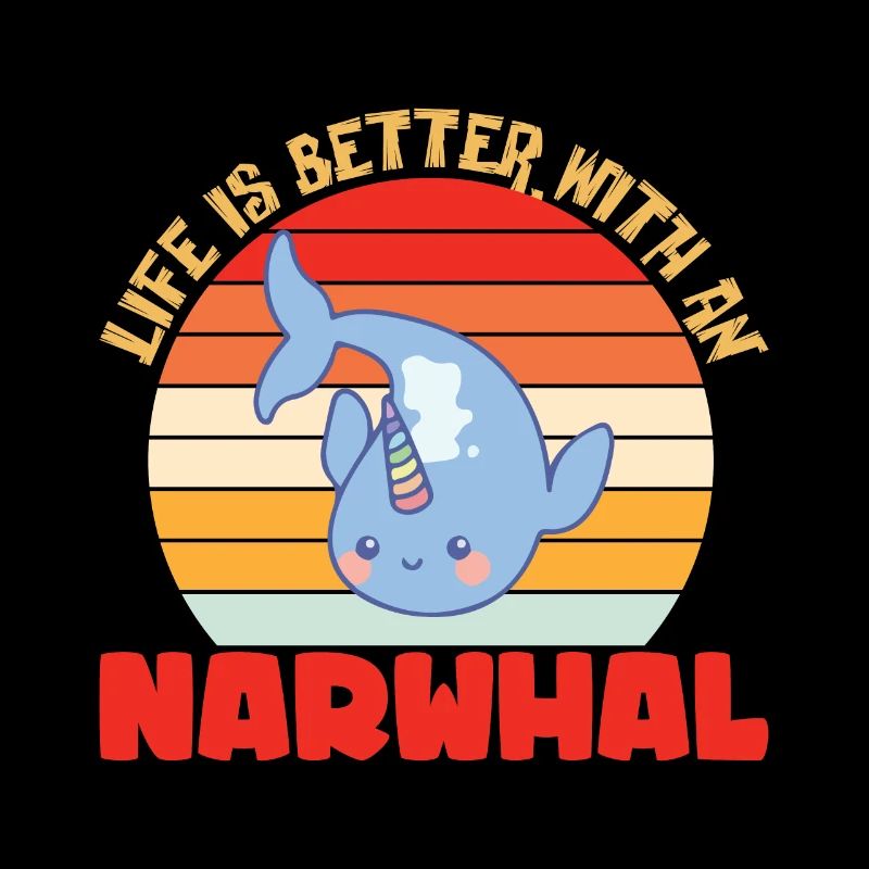 Narwal Einhorn Wal Geschenk