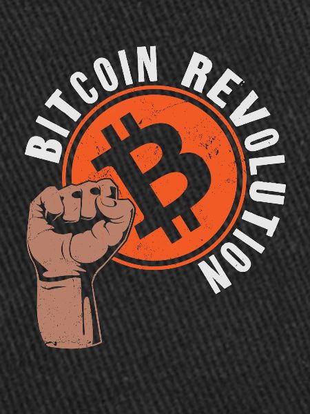 Bitcoin Crypto Révolution Poing