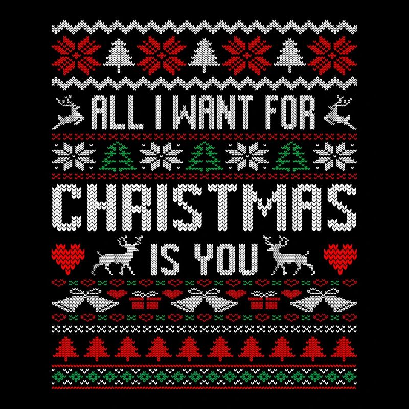 Hässlicher Weihnachtspullover Alles was ich zu Weihnachten will