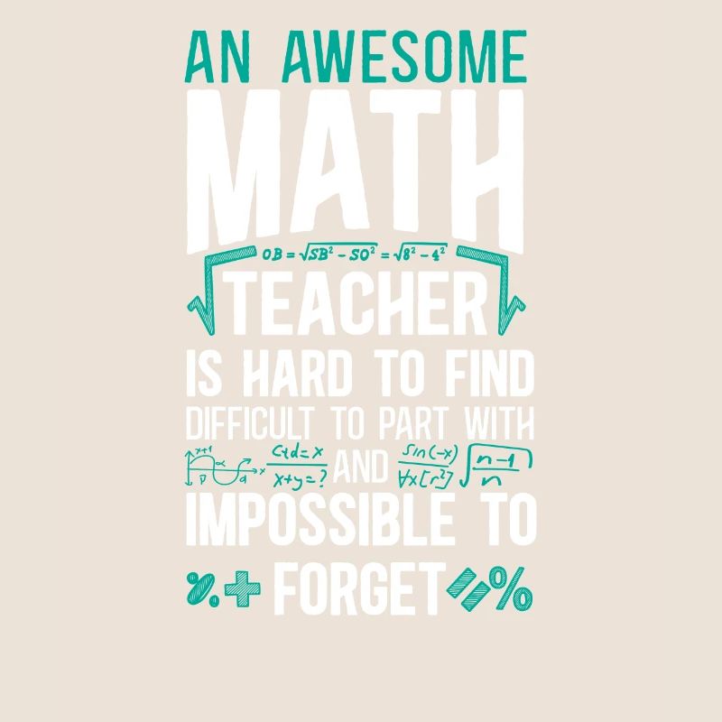 Math Teacher Nerd Student An