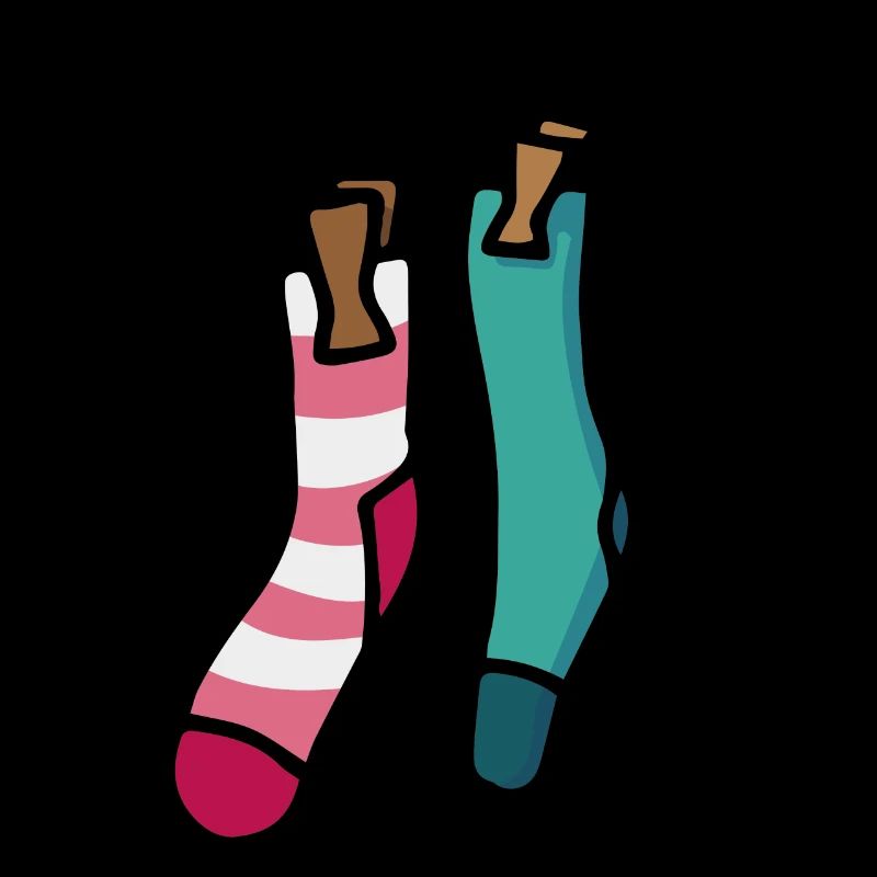 Bunte Socken Farbiges Sockenpaar Geschenkidee