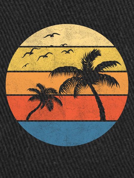 Retro Sunset Palm Trees