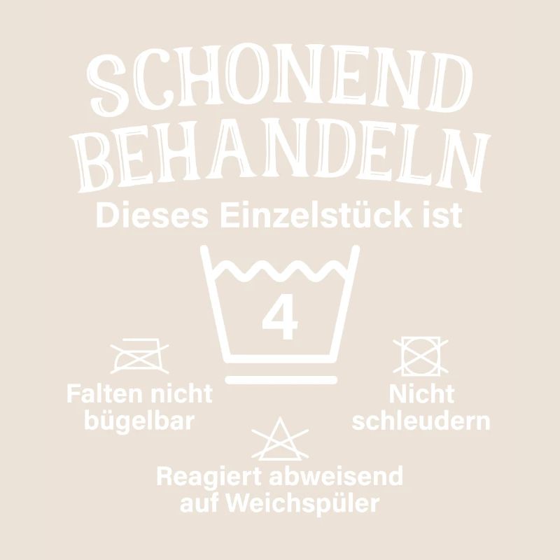 Schonend Behandeln 4. Geburtstag Einzelstück 4