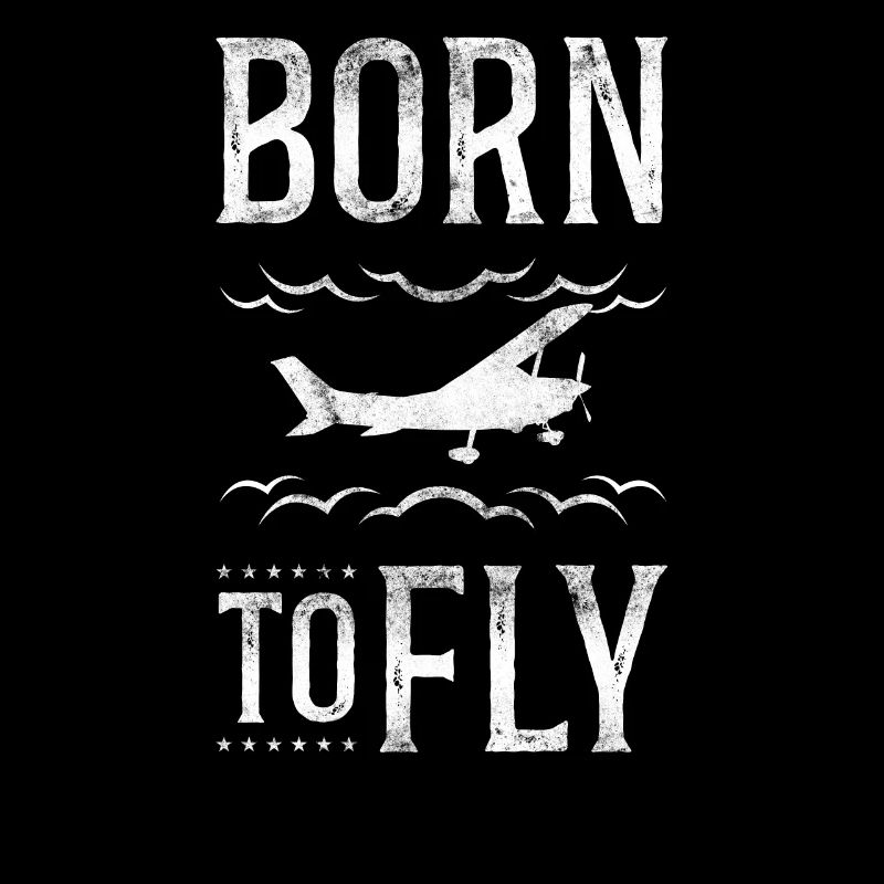 Airplane Pilot Vintage Born To Fly