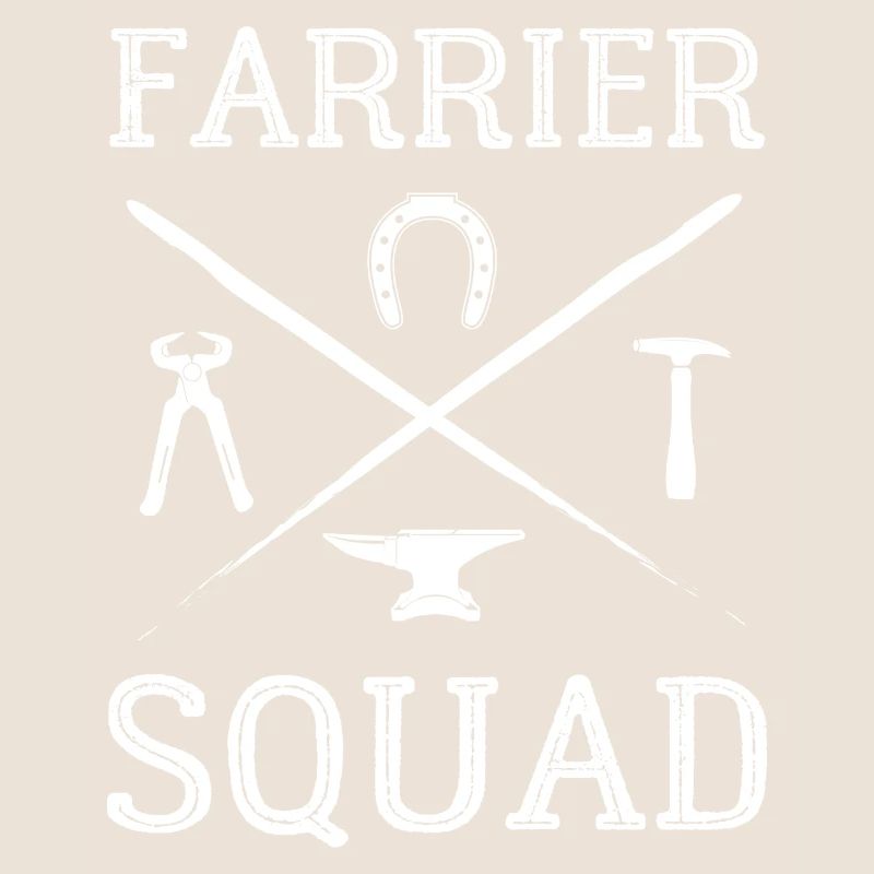 Sabots forgeant des sabots de cheval Farrier Squad