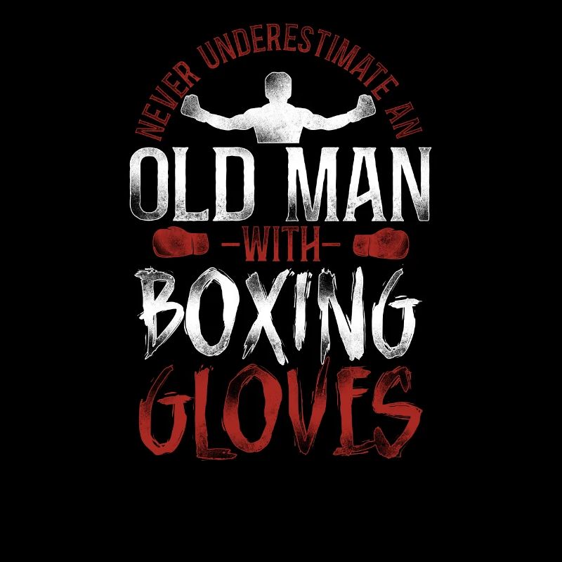 Boxing Dad Father Retired Vintage