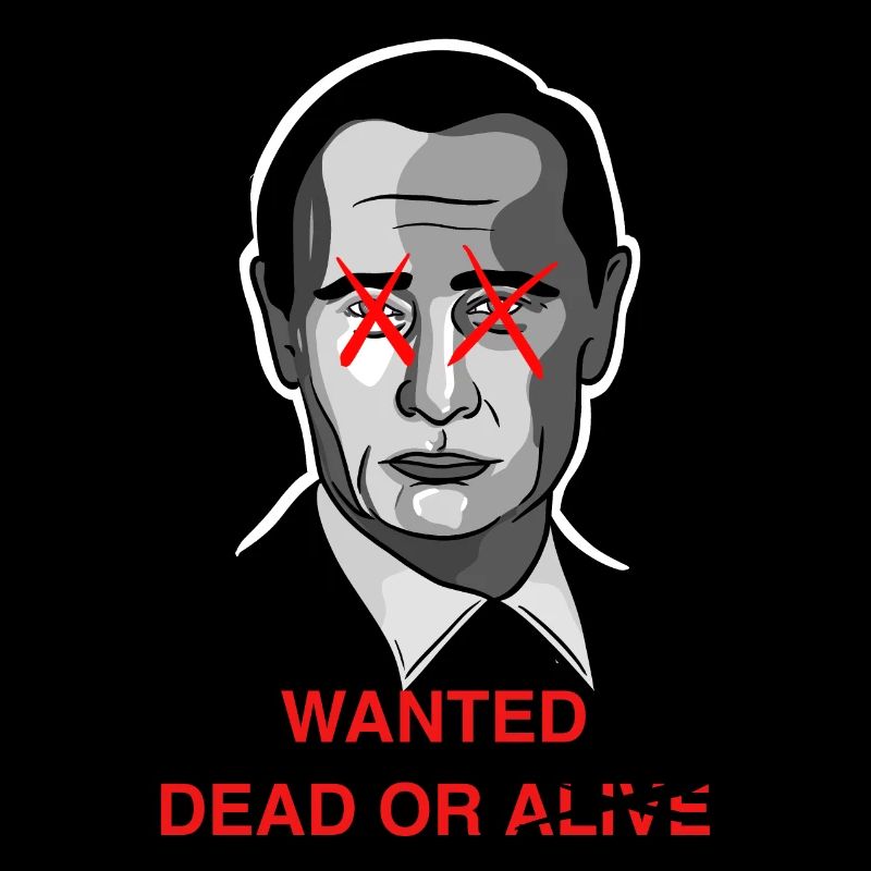 Poutine Wanted dead / Design avec lettrage