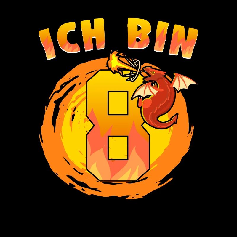 8. Geburtstag Ich Bin 8 Drachen Mitgebsel