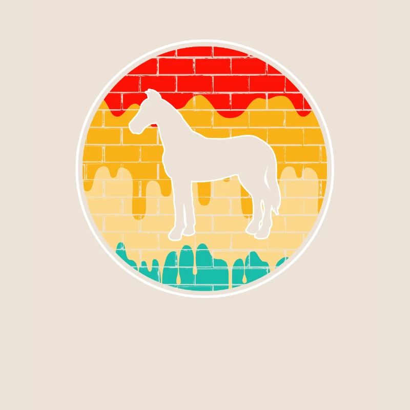 Pferd Retro