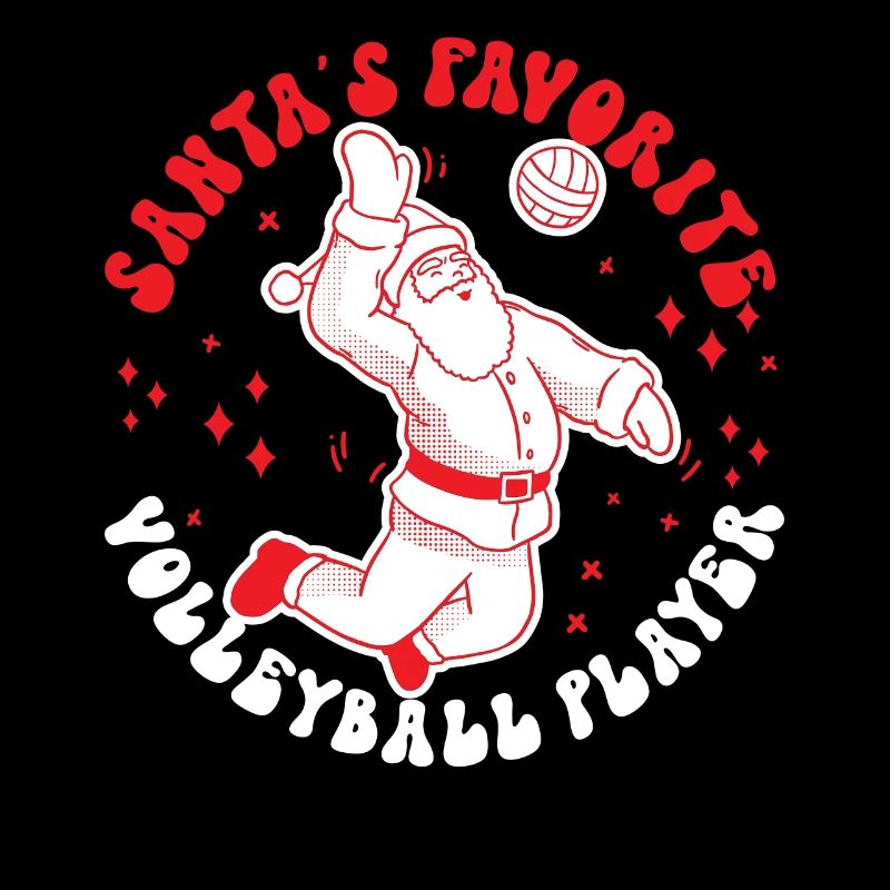 Joueur de volleyball Équipe Noël