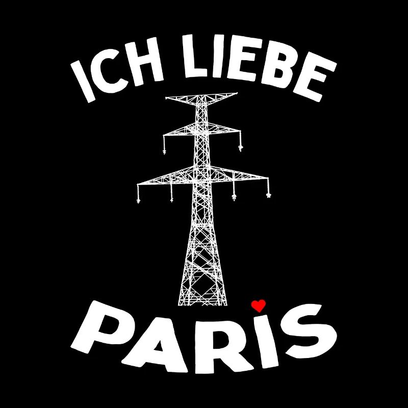 Paris Eiffelturm Strommast Elektriker Satire Liebe