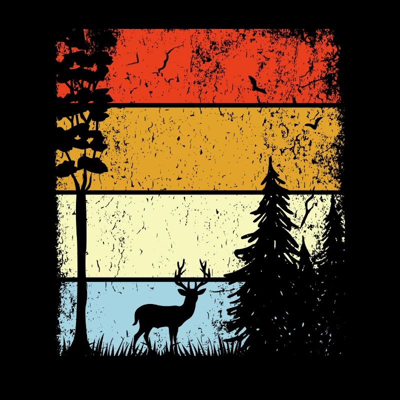 Waldtier in der Natur Hirsch