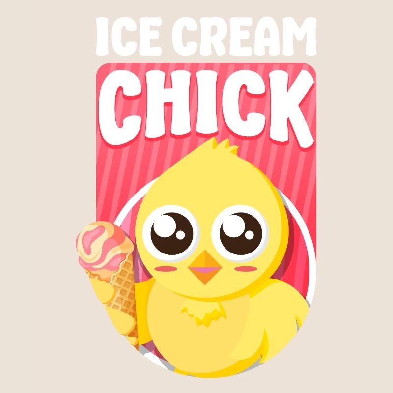 Crème glacée Cône de poulet Crème glacée