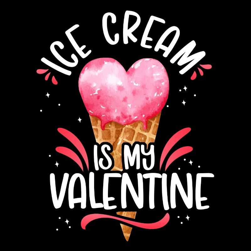 Crème glacée Valentines Day Coeur