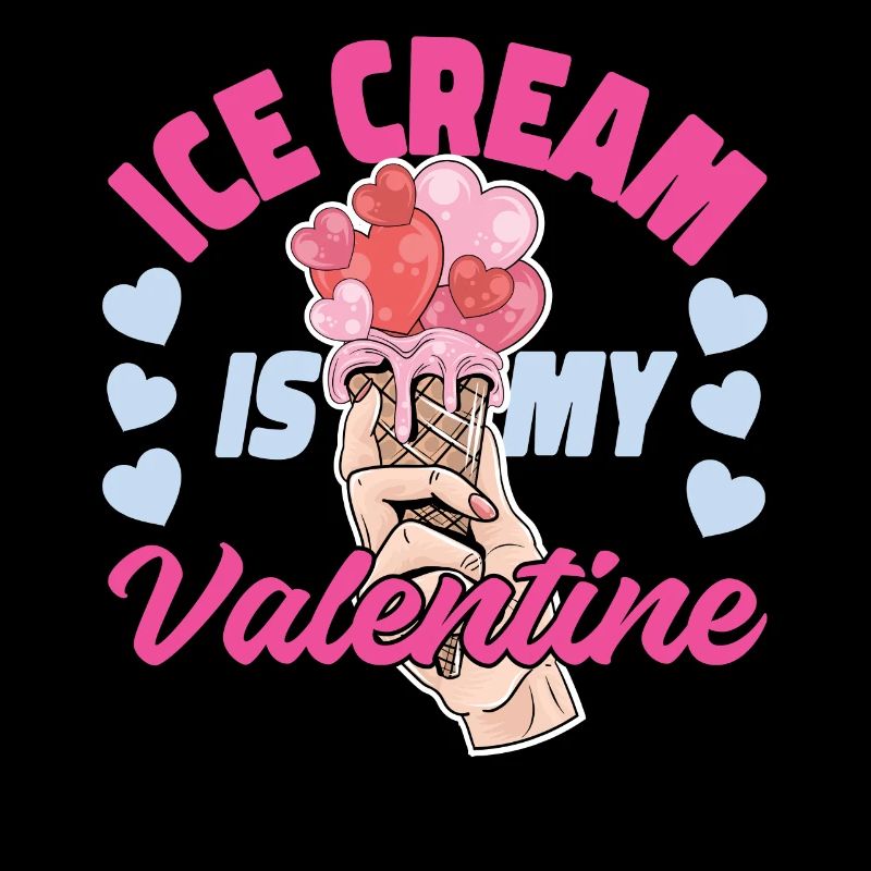 Crème glacée Cône de la Saint-Valentin