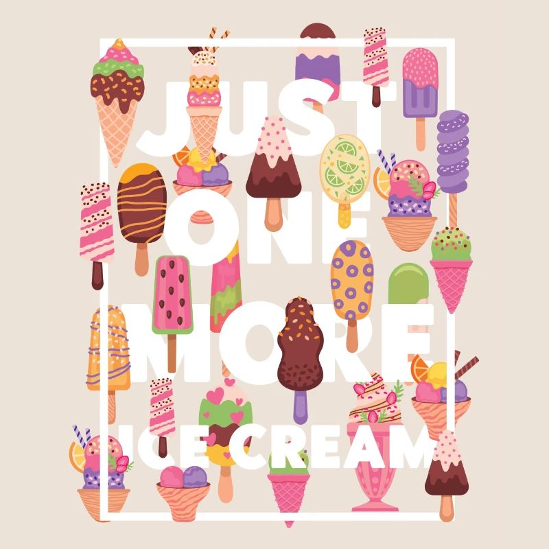Cornet de crème glacée Popsicle Juste un