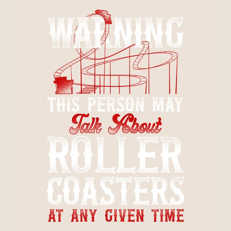 Roller Coaster Vintage Avertissement