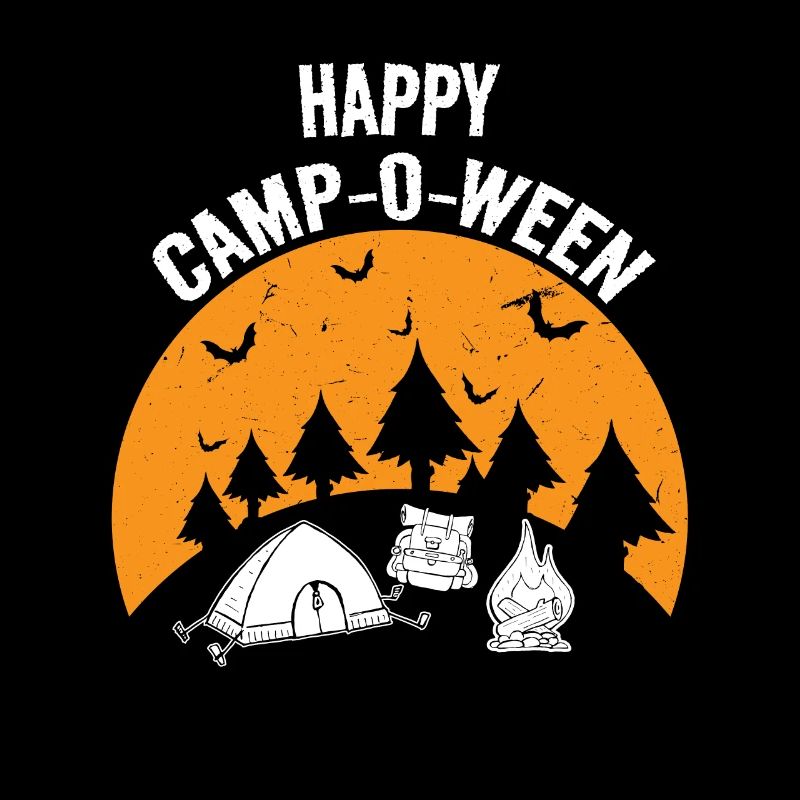 Happy Camp O Ween Pumpkin, Camping