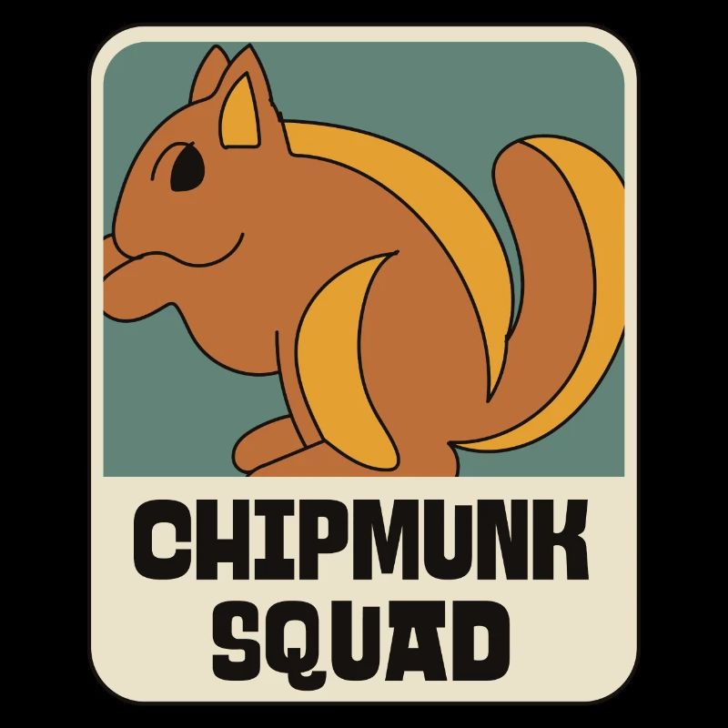 Chipmunk Squad Cute Forest Animal Nature