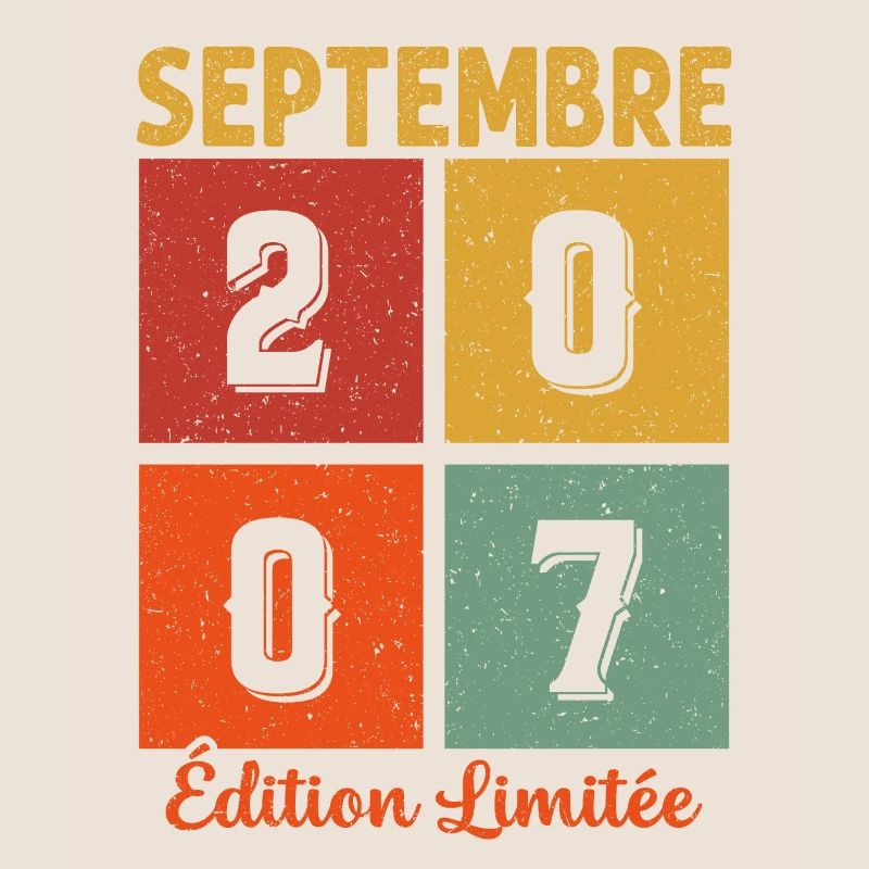 Septembre 2007 Original Idée Cadeau Anniversaire