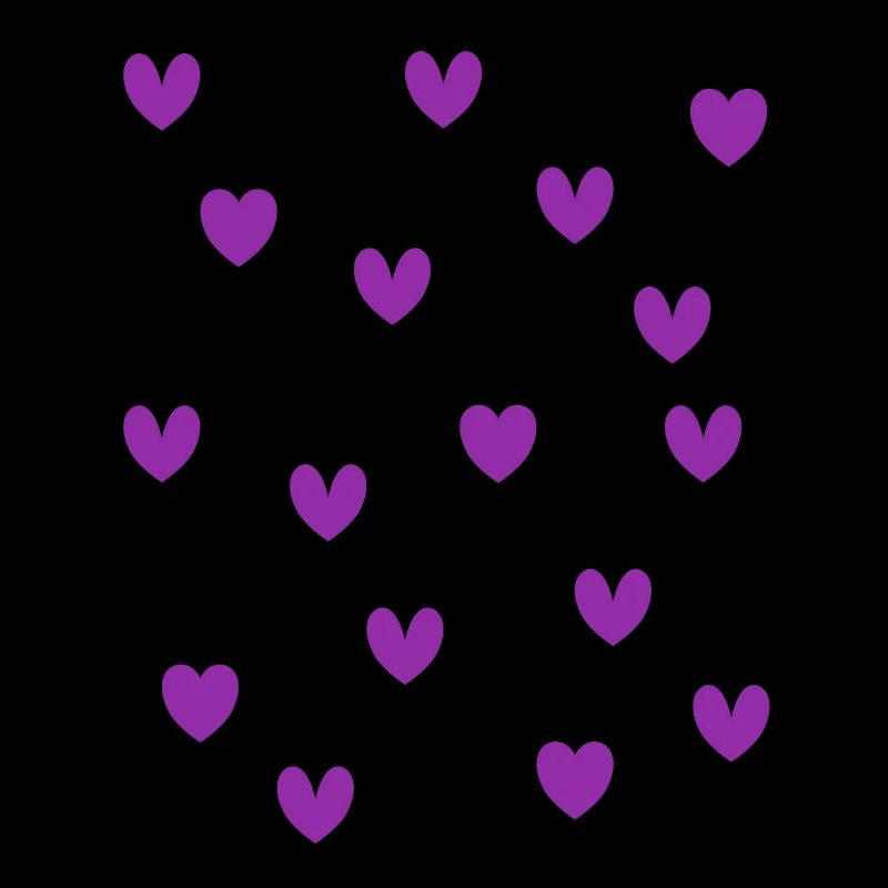 Cœurs violets