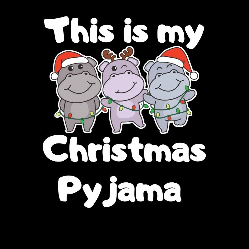 Pyjama de Noël Hippopotame de Noël