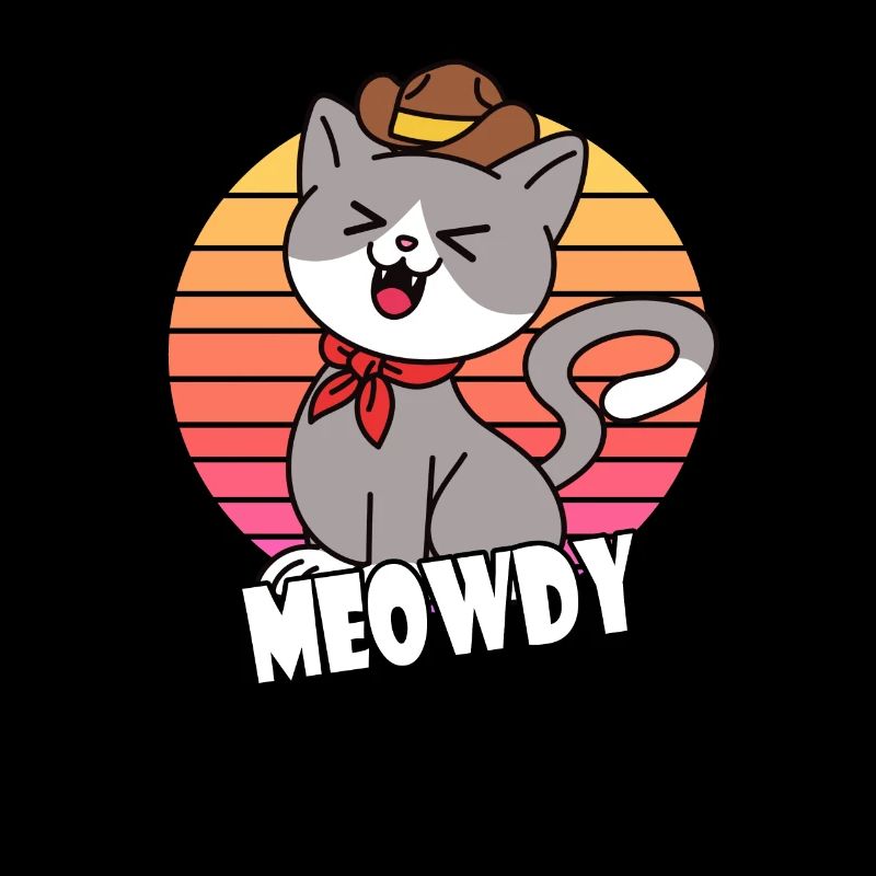 Meowdy Cowboy Katze
