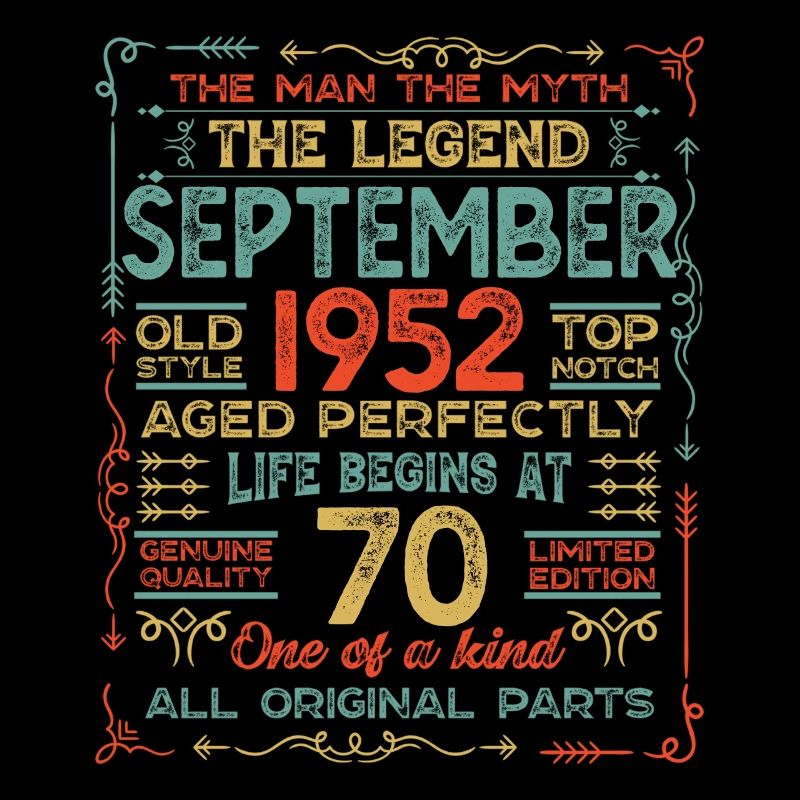 Septembre 1952 - Cadeau du 70e anniversaire. Génial.