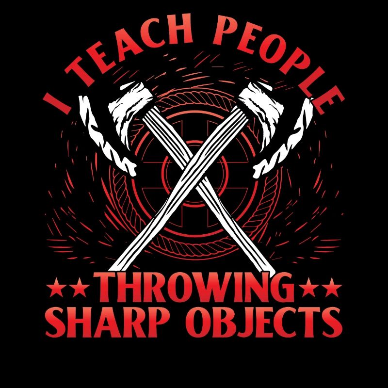 I teach people throwing Sharp Objects Axe Throwing