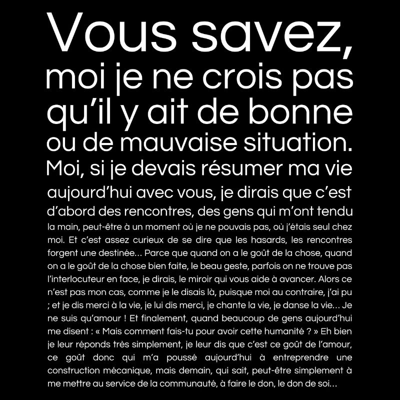 Bonne ou de mauvaise situation