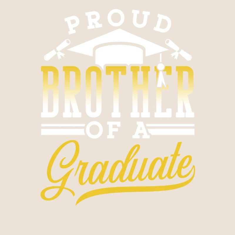 Stolzer Bruder Eines Absolventen Absolvent