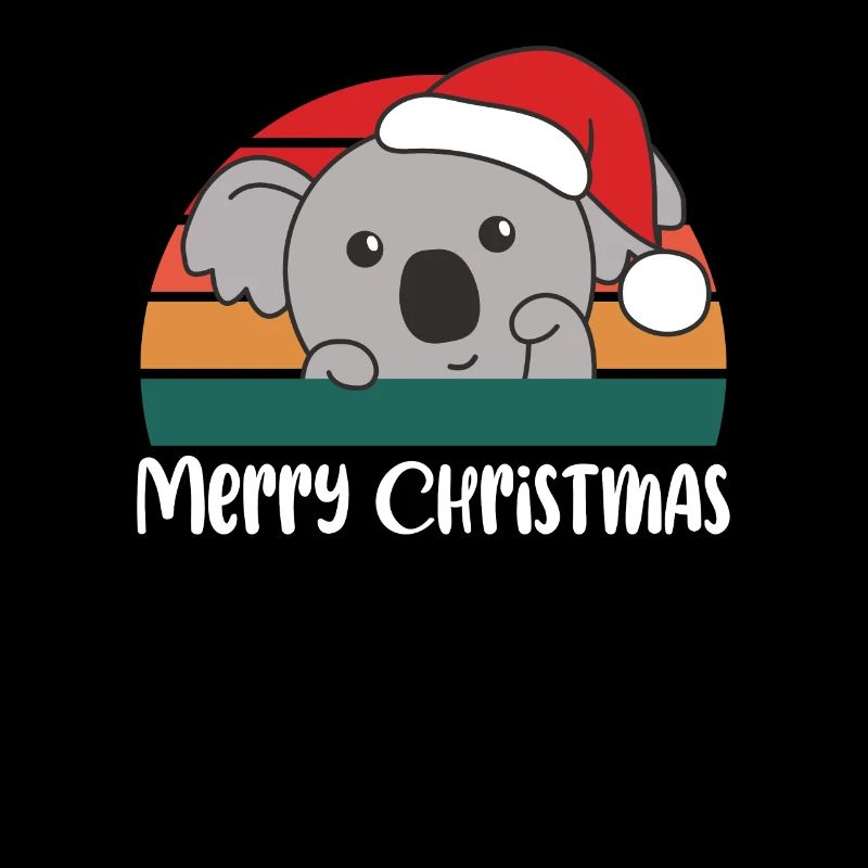 Joyeux Noël Rétro Koala Noël